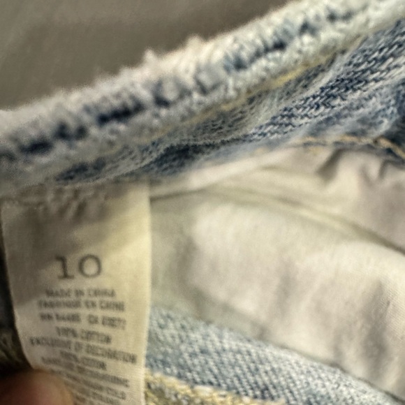 EUC AEO American Eagle AE Jean Denim Shortie Shorts Frayed Distressed Siz… - Picture 3 of 3